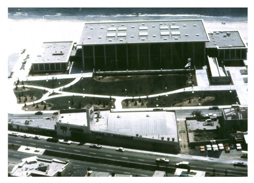 Aerial view of Belmont Plaza