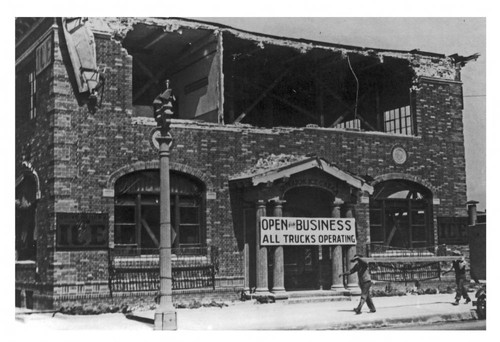 Earthquake damage to Superior Ice Cream