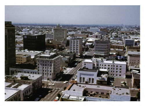 Aerial downtown view, 1969