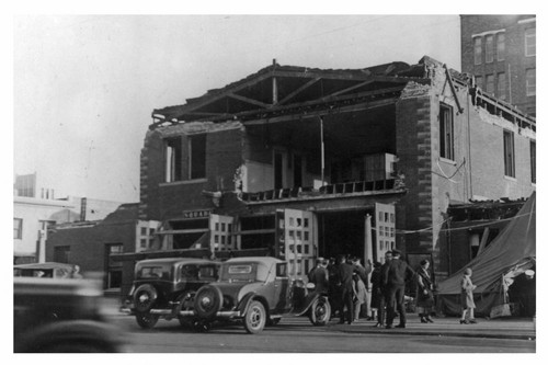 Fire station damage