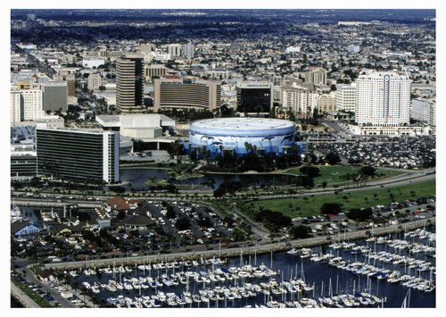 Arena aerial view looking north