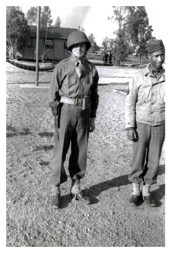 Two Soldiers at the 76th Company Camp