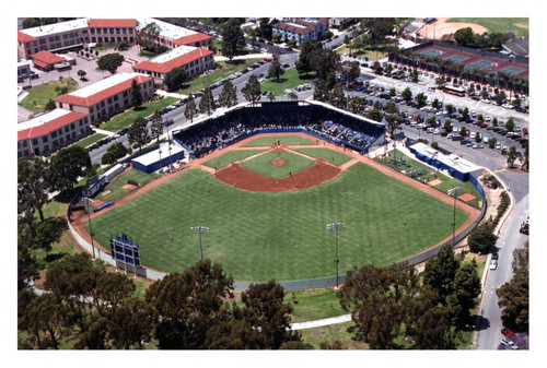 Aerial view of Blair Field in Recreation Park