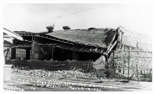 Earthquake damage to Franklin Junior High School