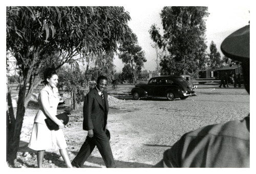 Walking at 76th Company Camp