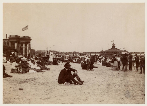 Crowd on beach