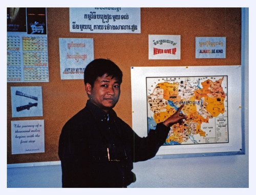 Chhavirak teaching geography