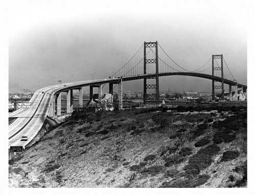 Vincent Thomas Bridge panoramic view