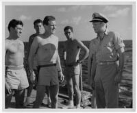 "The Frogmen," Richard Widmark at right [photograph]