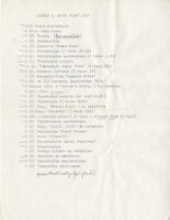 Plant list
