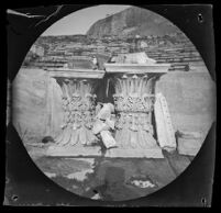 Four Corinthian capitals at the Theater of Dionysus Eleuthereus, Athens, 1891