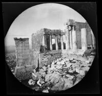 William Lewis Sachtleben and Thomas Allen at the Propylaea, Athens, 1891