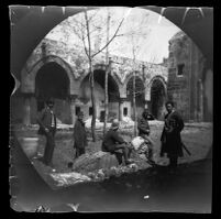 William Sachtleben and others inside the Buruciye Medresesi, Sivas, 1891