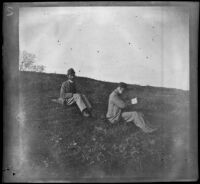 Boyd and his guide near a bridge, Bursa, Turkey, 1895