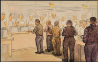 Chow time at the Mess Hall, 1942 June 8