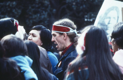 State Capitol Demonstration for Dennis Banks