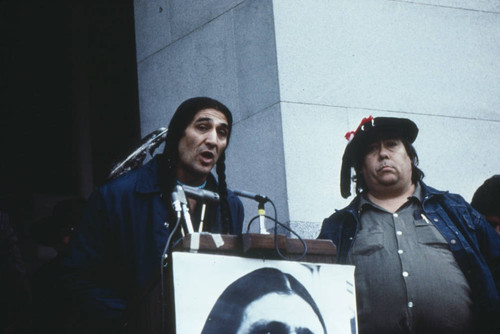 State Capital Steps Demonstration for Dennis Banks