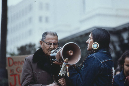 State Capitol Demonstration for Dennis Banks