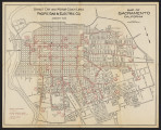 Map of Sacramento California: Streetcar and Motor Coach Lines