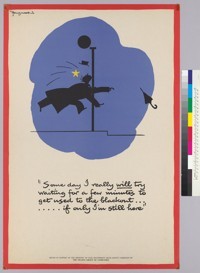 " Some day I really will try waiting for a few minutes to get used to the blackout...if only I'm still here!"