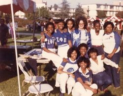 Zeta Phi Beta Sorority members at the LMU Black History Festival