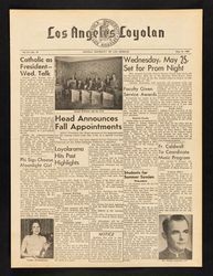 The Los Angeles Loyolan, Volume 37, Issue 19 - May 16, 1960 — Calisphere