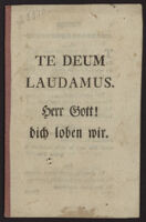 Music Ms. 43. Te Deum / di Carl Heinrich Graun ; Klavier-auszug