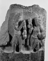Bas-relief fragment, male standing