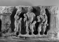 Bas relief: Buddhist scenes
