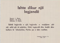 Ishte dikur një legjendë