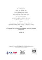 Egyptian Museum Registrars Training Annual Report, Year 1