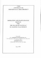 Operation & Maintenance Manual for the Tile Drain System