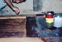 Doors and shutters: During conservation