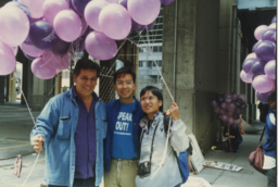 Ivan, Bang, and Elise at the San Francisco Pride Parade