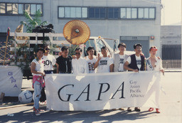 Gay Asian Pacific Alliance contingent for the 1991 San Francisco Pride parade [01]