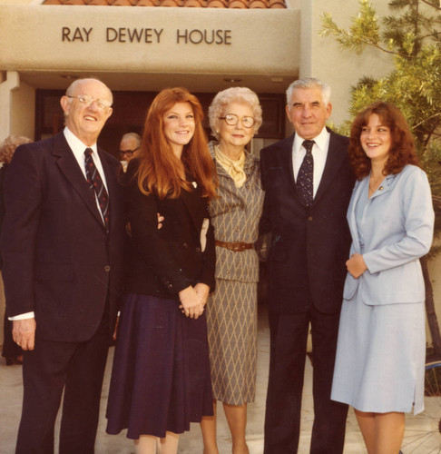 Dedication of the Ray Dewey House