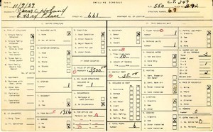 WPA household census for 661 E 43RD, Los Angeles