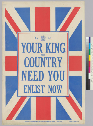 G.R. Your King and Country need you: Enlist now