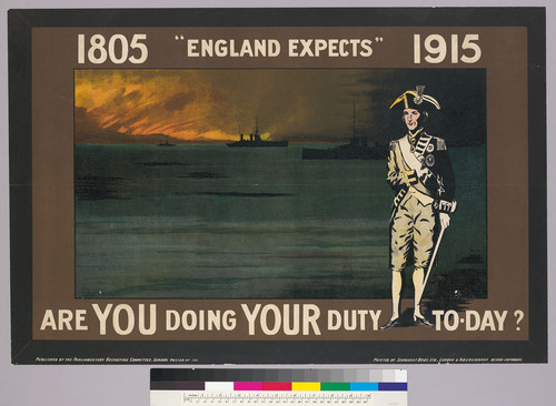 1805 "England expects" 1915: Are you doing your duty To-day?