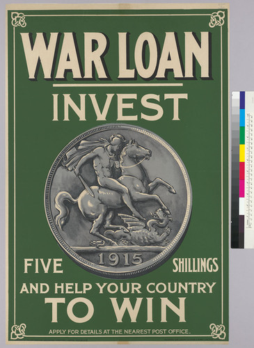 War Loan Invest Five Shillings and help your country to win: Apply for details at the nearest post office