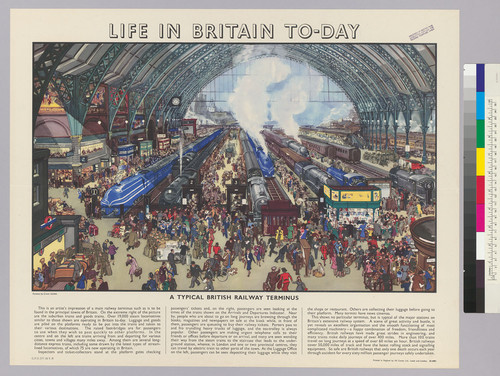 Life in Britain To-day [interior of train station]