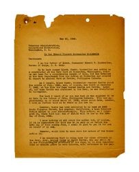 Letter from Isidore B. Dockweiler to Veterans Administration, May 25, 1942