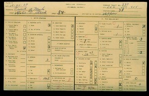 WPA household census for 831 W 50TH ST, Los Angeles County