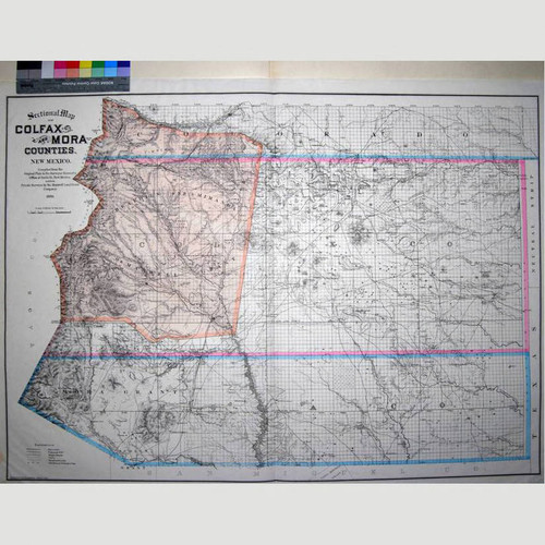 Sectional Map of Colfax and Mora Counties, New Mexico : Compiled from the original plats in the Surveyor General's office at Santa Fe, New Mexico and from private surveys by the Maxwell Land Grant Company