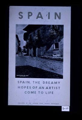 Spain. The dreamy hopes of an artist come to life. Santillana del Mar (Santander)