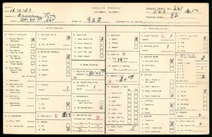 WPA household census for 923 W 81ST ST, Los Angeles County