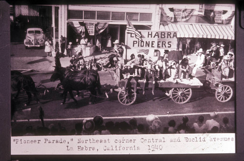 "Pioneer parade", northeast corner Central and Euclid Avenues