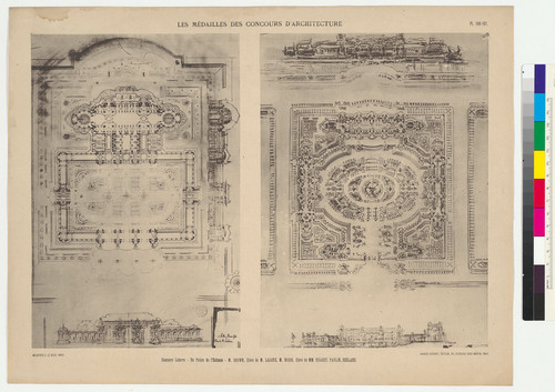 Concours Labarre - Un Palais de l'Enfance (Les Medailles des Concours d'Architecture, plates 106-107)