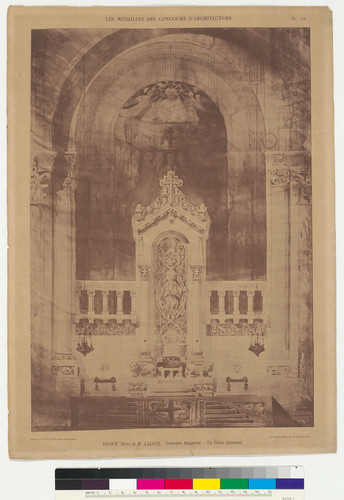 An Episcopal Throne (Les Medailles des Concours d'Architecture, plate 78)