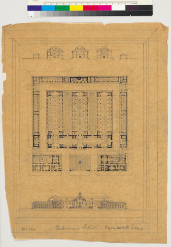 Architectural drawing of National Painting House